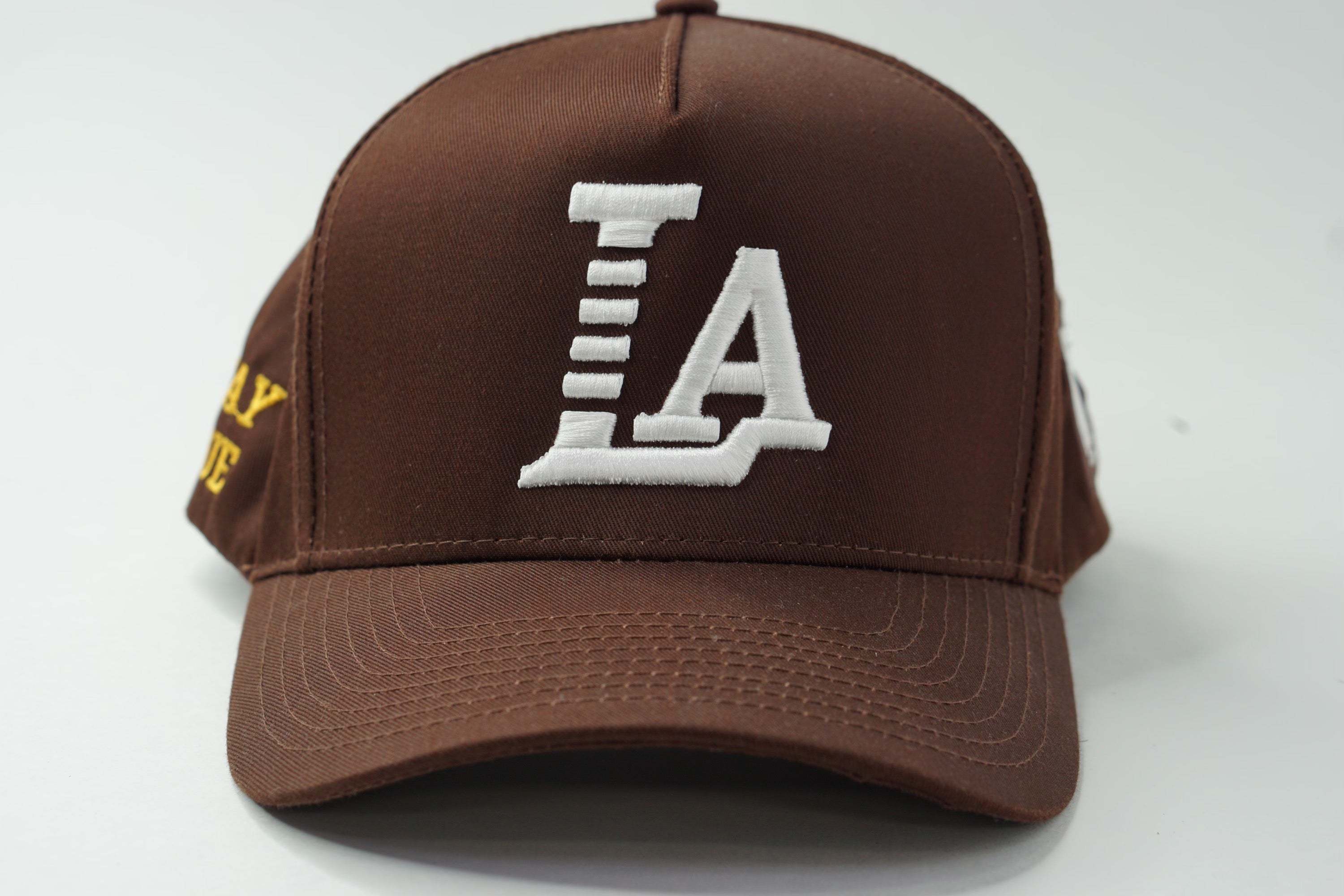 Brown LA hat