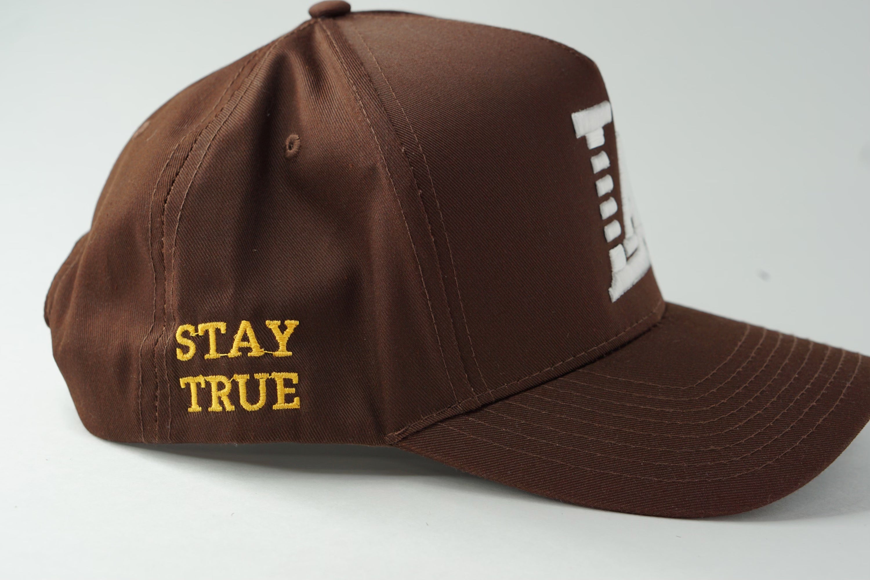 Brown LA hat
